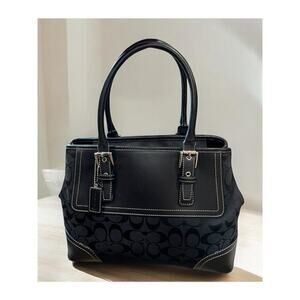 Y2K Coach F11220 Hamptons Signature Satchel Bag